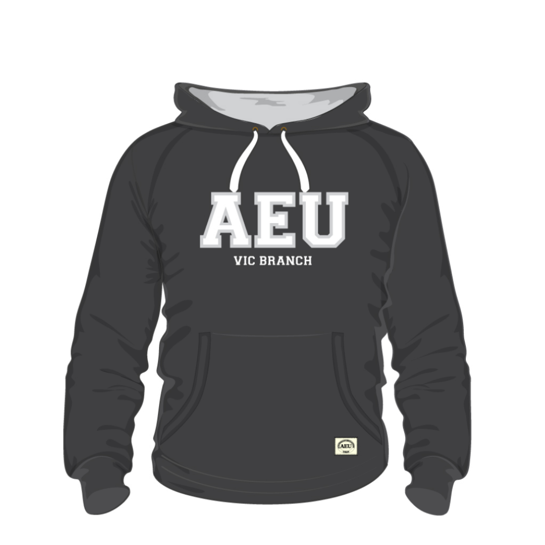 AEU Victoria logo hoodie - grey – AEU Victoria shop